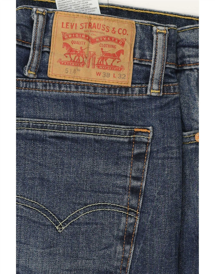 Levi's Jean Droit 514 Homme Bleu W38 L27 Coton