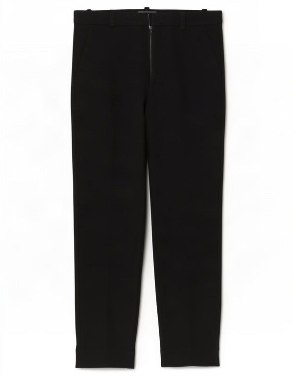 Zara Pantalon Chino Fuselé Femme EU 38 Small W28 L26 Coton Noir