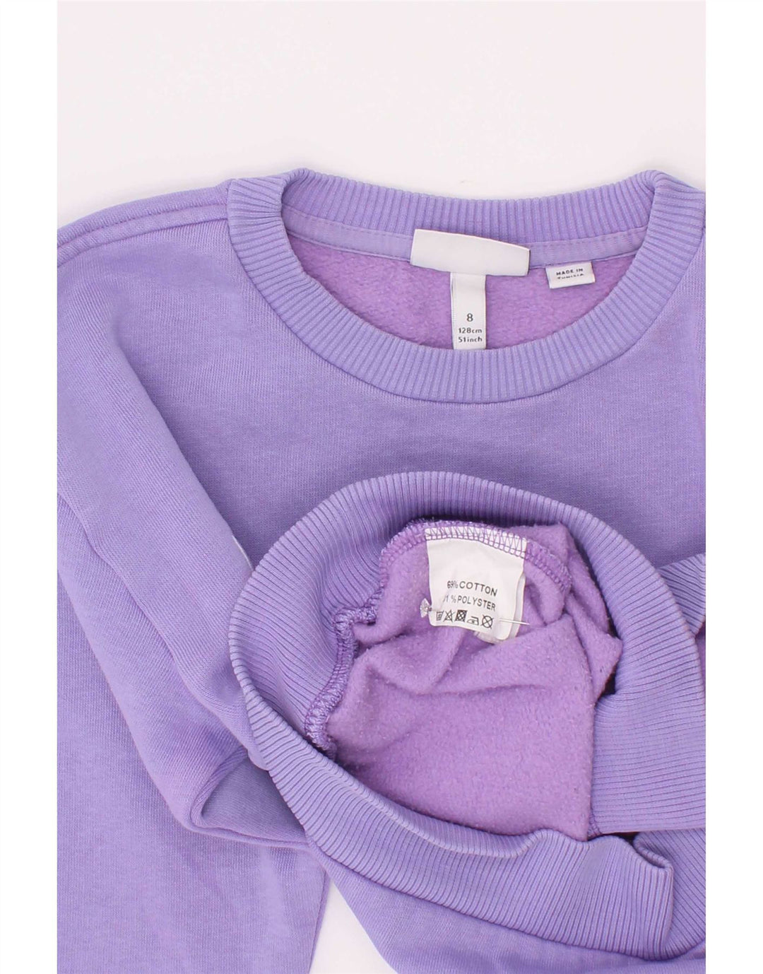 Lacoste Sweat-shirt graphique pour garçon 7-8 ans Violet Coton