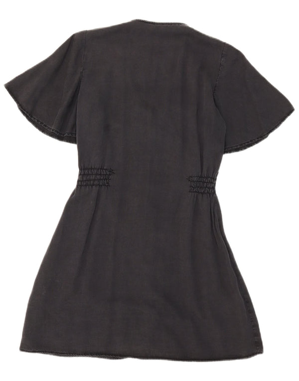 Zara Robe chemise pour femme UK 6 XS Noir