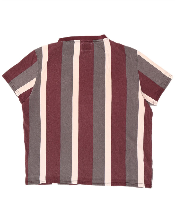 Guess T-Shirt Graphique Coupe Regular Homme Rayé Multicolore Moyen