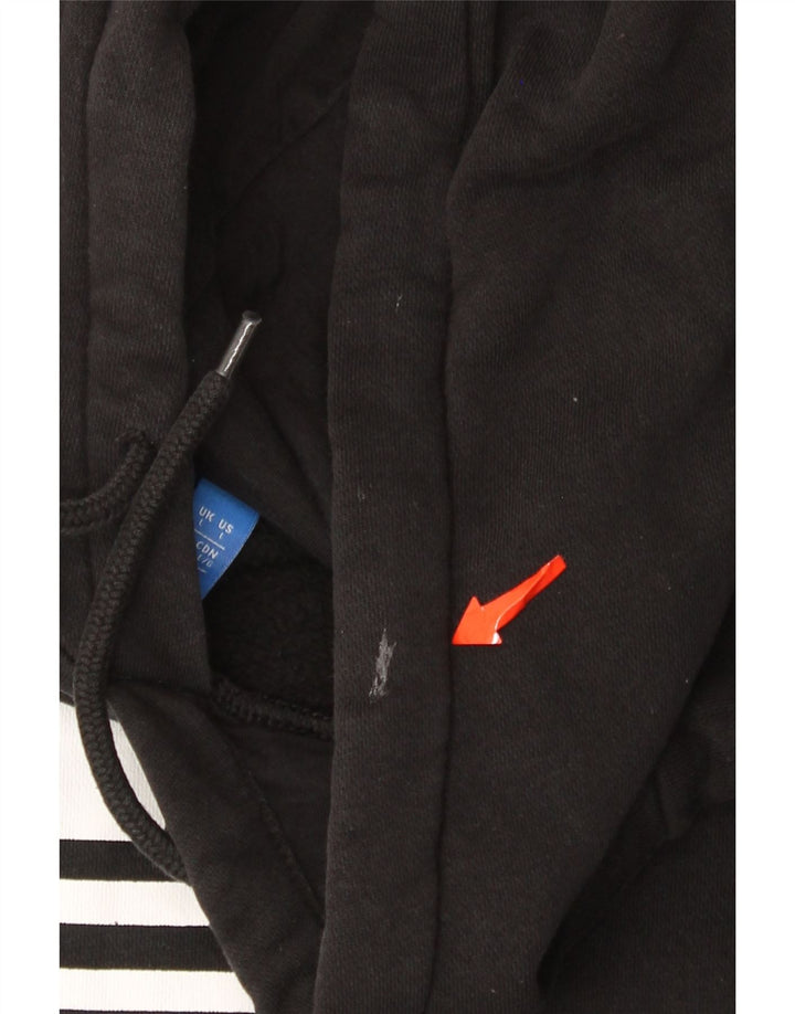 Adidas Pull à capuche graphique pour homme Grand coton noir