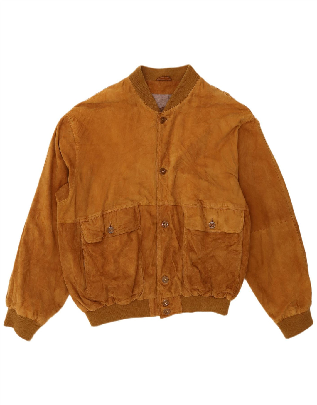 Veste Bomber En Daim Vintage Homme IT 58 4XL Marron
