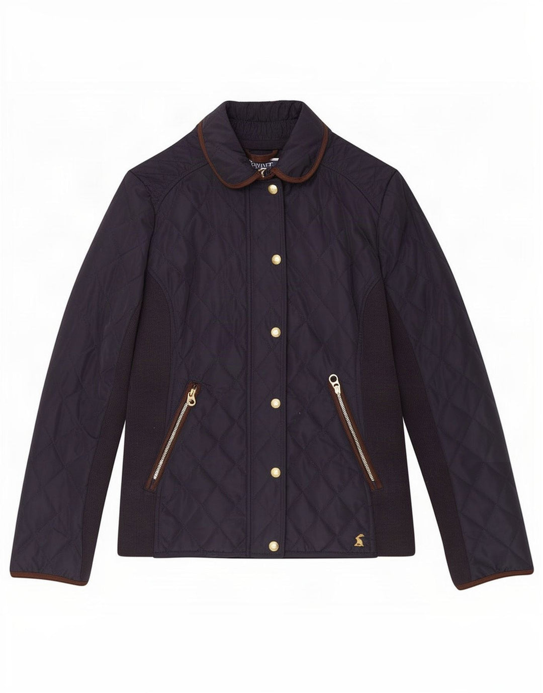 Joules Veste matelassée pour femme UK 8 Small Bleu marine Polyester