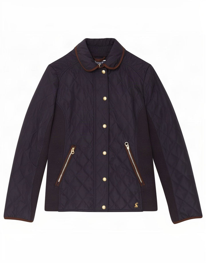 Joules Veste matelassée pour femme UK 8 Small Bleu marine Polyester