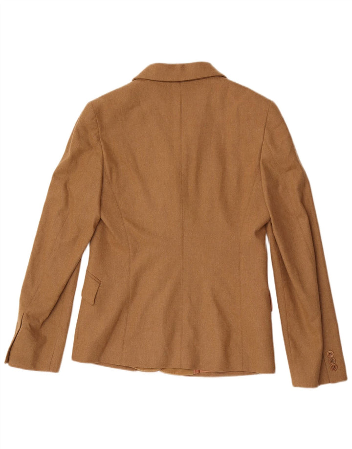 vintage Femme 3 Bouton Blazer Veste IT 46 Grand Marron