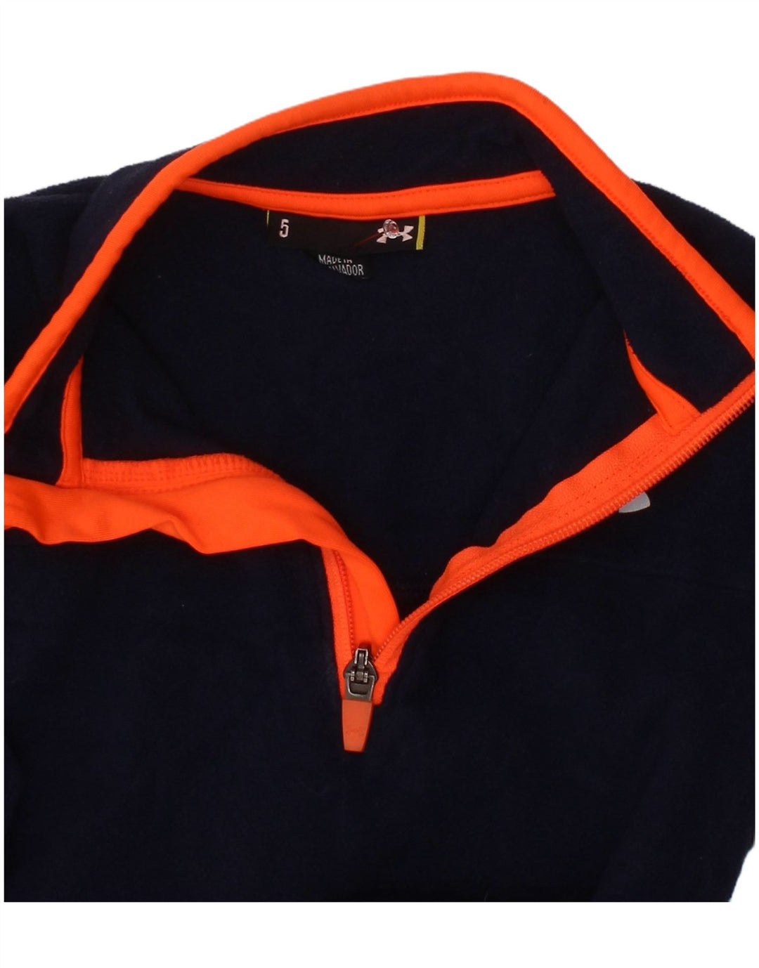 Under Armour Pull Polaire Zip Neck Garçon 4-5 ans Bleu Marine Polyester