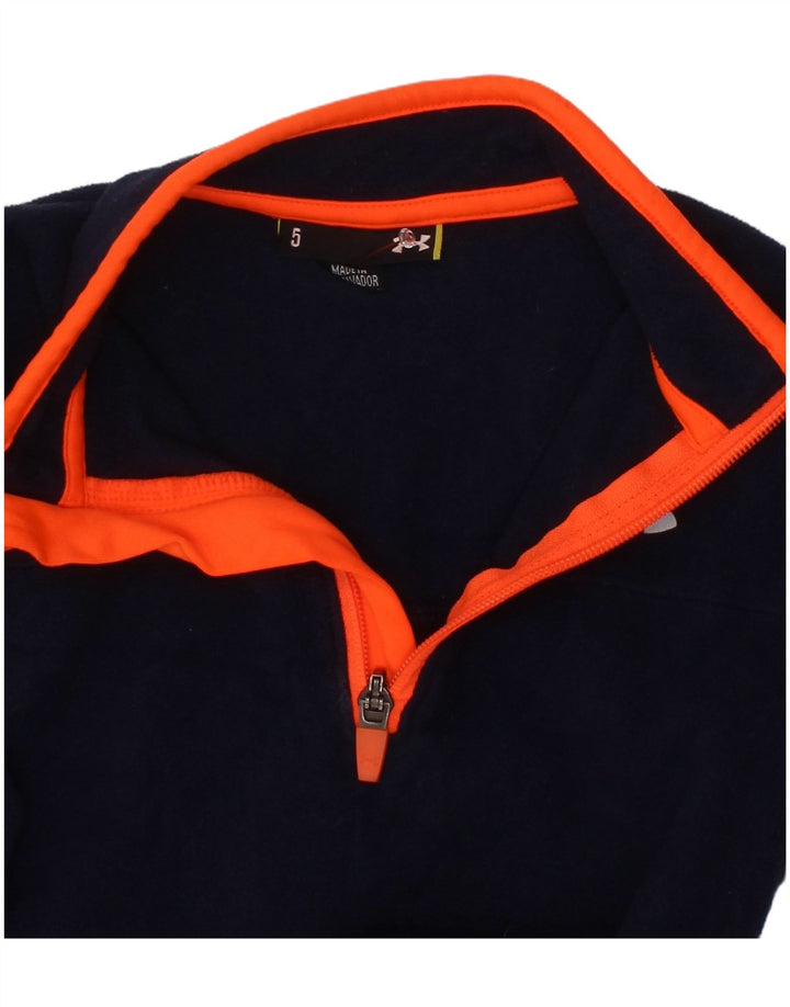 Under Armour Pull Polaire Zip Neck Garçon 4-5 ans Bleu Marine Polyester