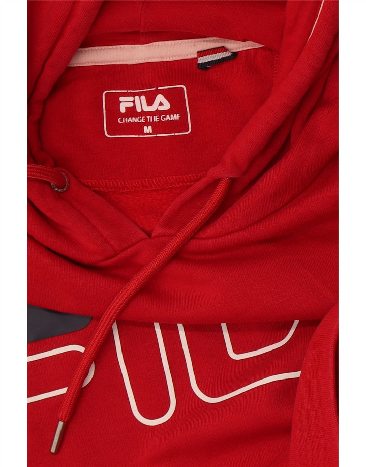 Fila Pull à Capuche Graphique Homme Rouge Moyen