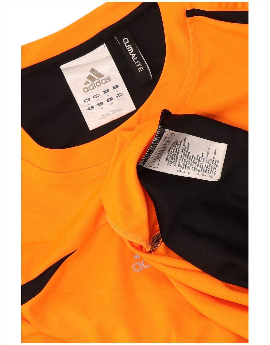 Adidas Hommes Climalite Débardeur XL Orange Colorblock Polyester