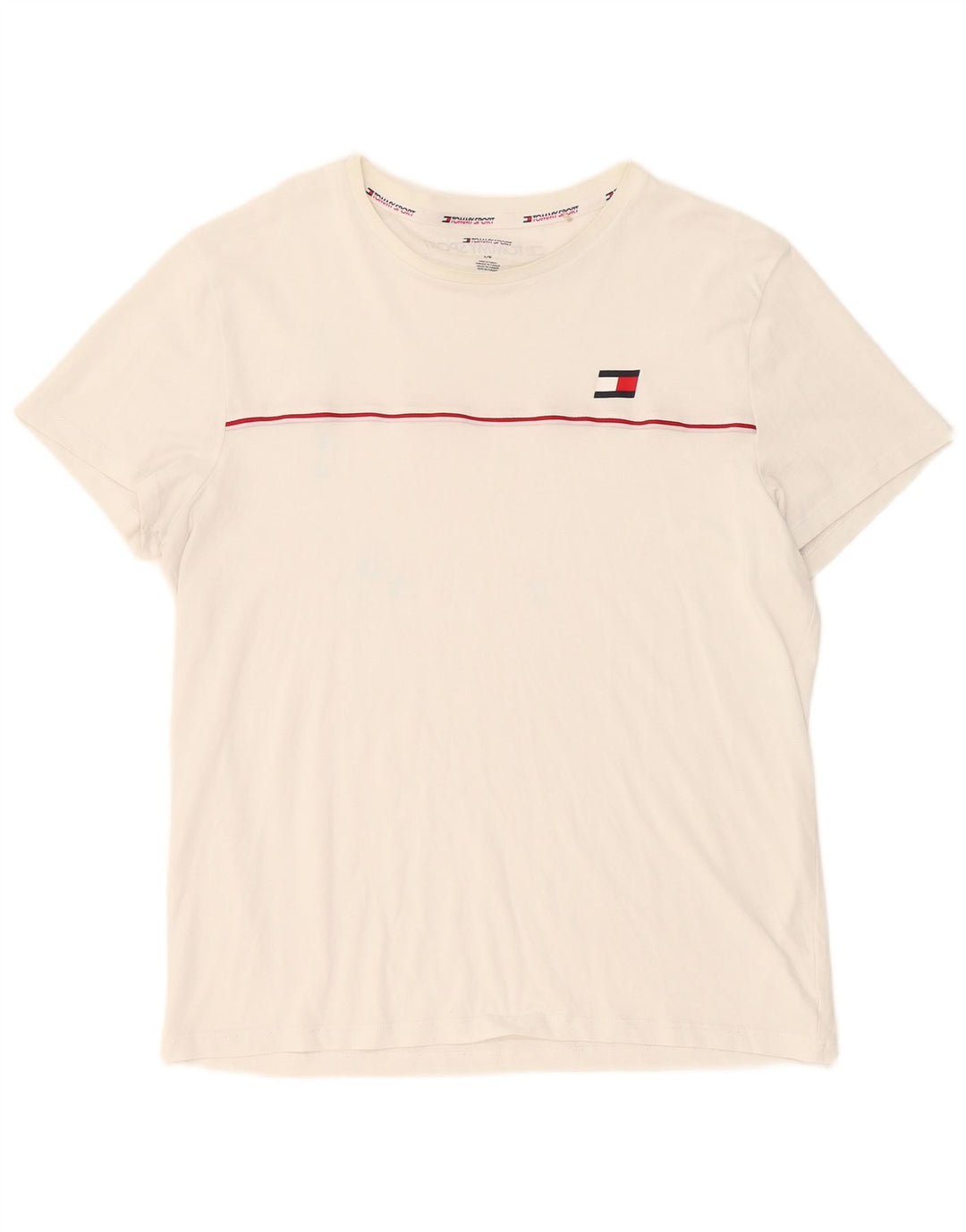 Tommy Hilfiger T-Shirt Homme Grand Blanc Coton