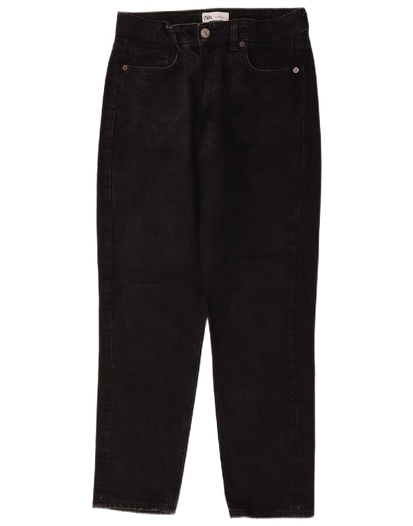 Zara Jean fuselé taille haute pour femme EU 42 Large W32 L28 Noir