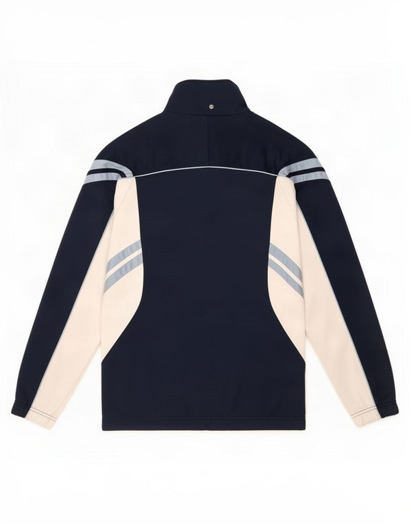 Asics Veste de Survêtement Homme Bleu Marine Moyen Polyester Colorblock
