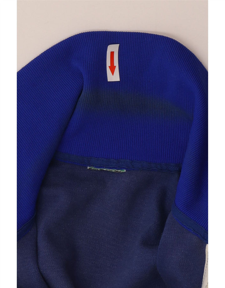 vintage Mens Survêtement Top Veste Grand Bleu