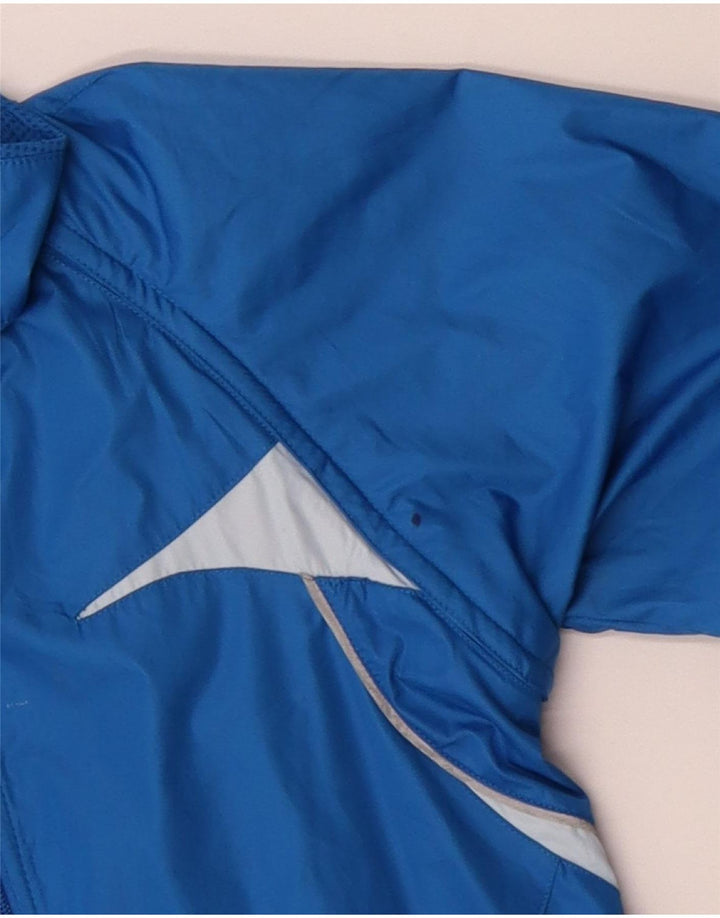 Nike Veste de Pluie Femme UK 10/12 Bleu Moyen Colorblock Polyester