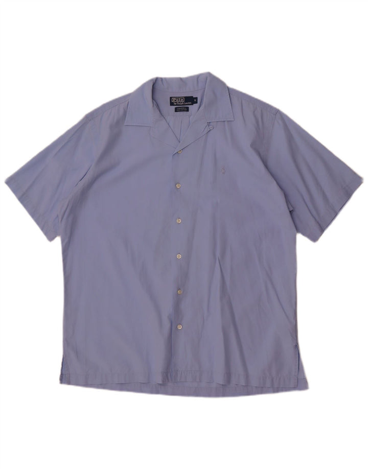 Polo Ralph Lauren Chemise à manches courtes homme bleu moyen coton