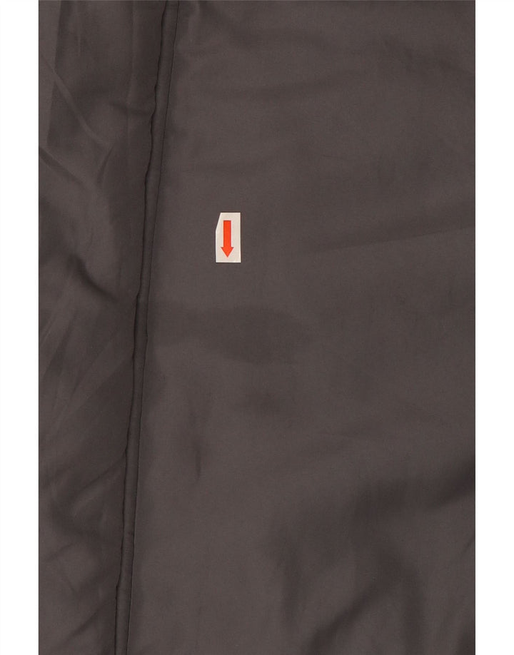 French Connection Manteau matelassé à capuche pour homme UK 42 XL Gris Polyester