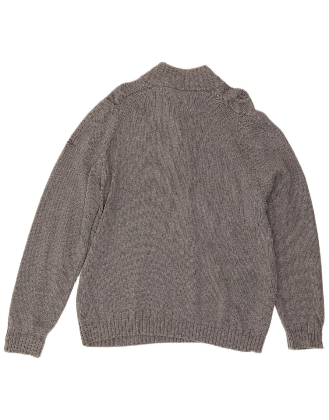 JAMES PRINGLE Pull à col boutonné pour homme en coton gris Taille L