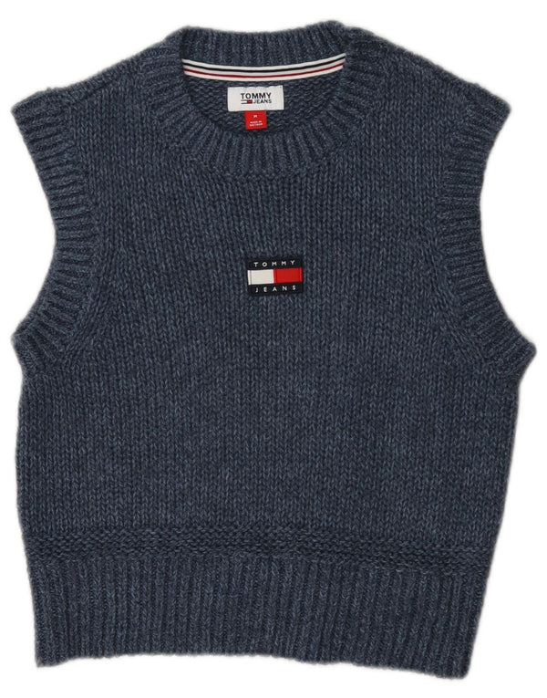 Tommy Hilfiger Débardeur court pour femme UK 12 Bleu marine moyen moucheté