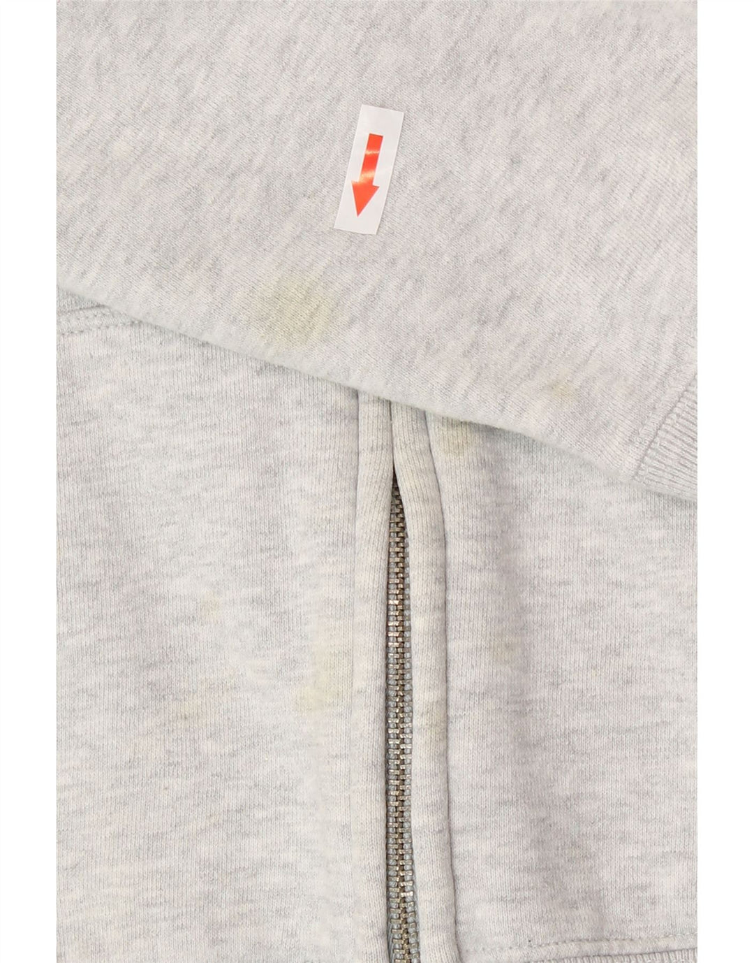 Gap Pull à capuche zippé graphique pour femme, grand coton gris