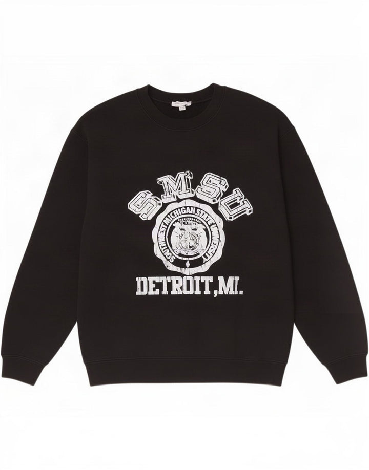 Topshop Sweat-shirt graphique pour femme UK 14 Noir moyen