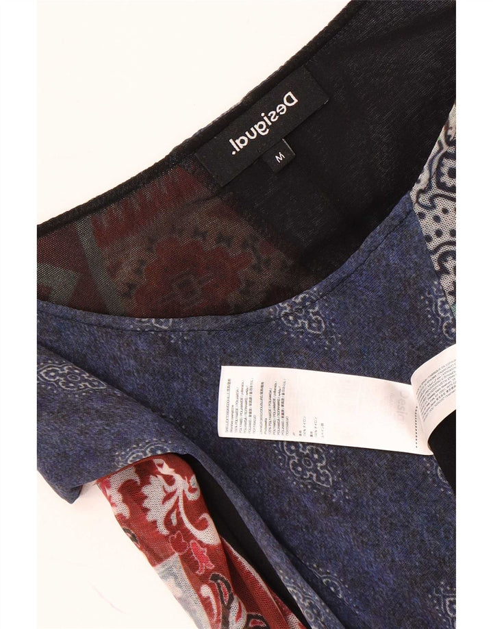 Desigual Robe Asymétrique Femme UK 12 Medium Multicolore Paisley