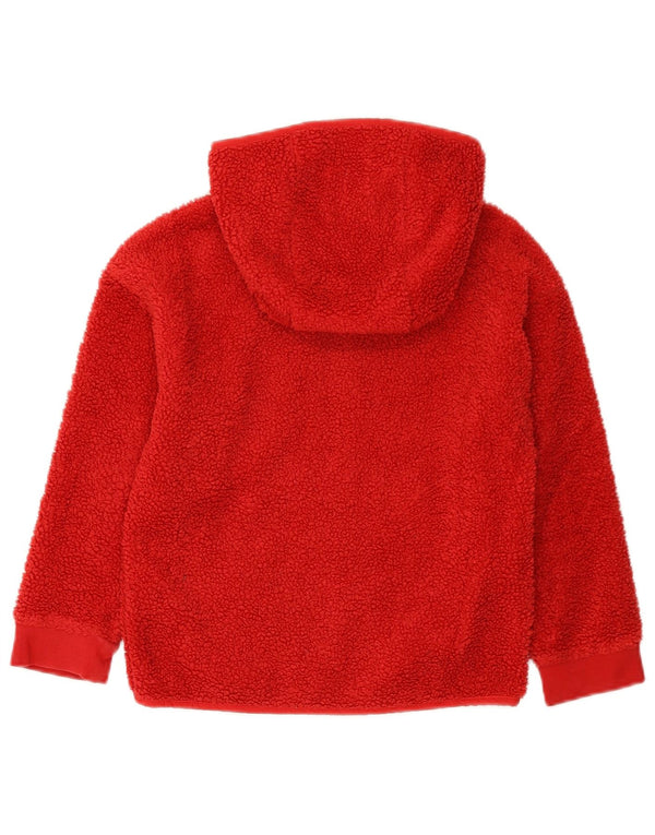 Nike Pull à capuche zippé en polaire pour fille 7-8 ans XS Rouge Polyester