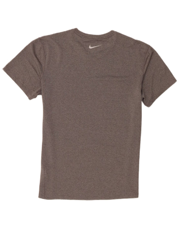 Nike Hommes Dri Fit T-Shirt Haut Large Gris Polyester
