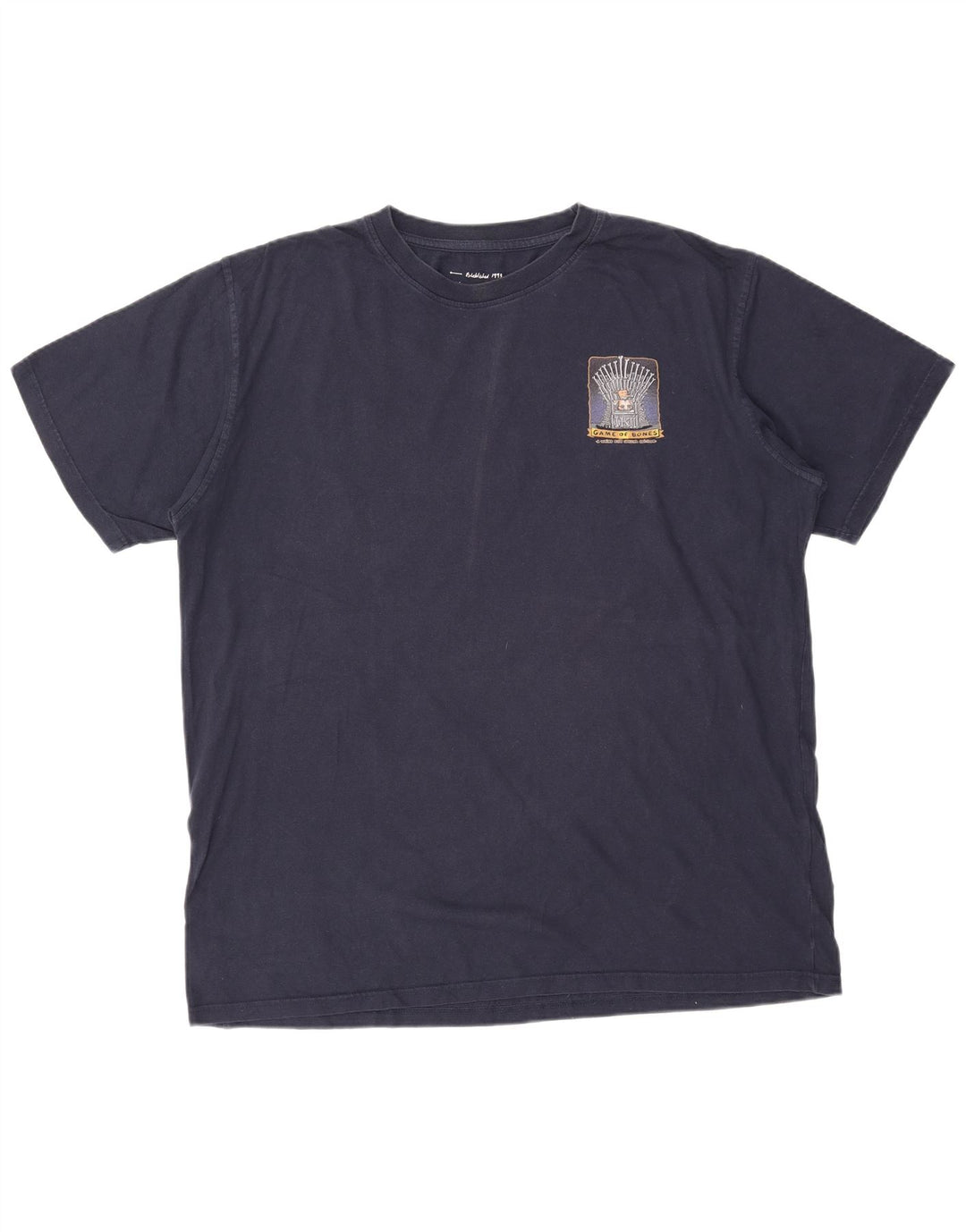 WEIRD FISH T-Shirt graphique homme haut 2XL bleu marine coton