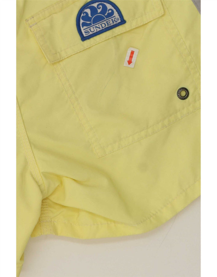 Sundek Short de bain homme petit nylon jaune