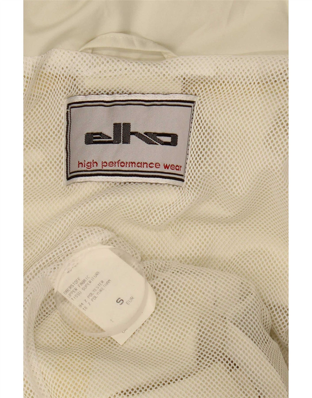Elho Veste de pluie à capuche coupe ample pour homme UK 36 Petit Blanc Polyester