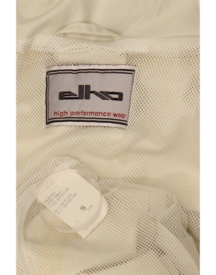 Elho Veste de pluie à capuche coupe ample pour homme UK 36 Petit Blanc Polyester