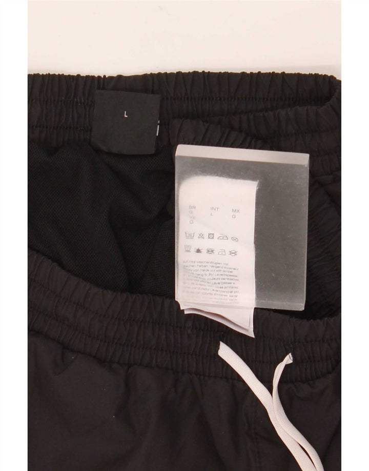 Hugo Boss Short de bain graphique pour hommes, grand, noir, polyester