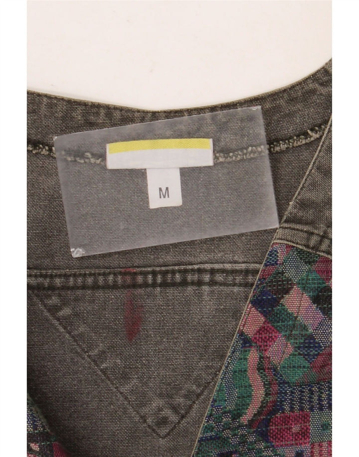 SALEWA Gilet Homme Gris Moyen Géométrique Coton