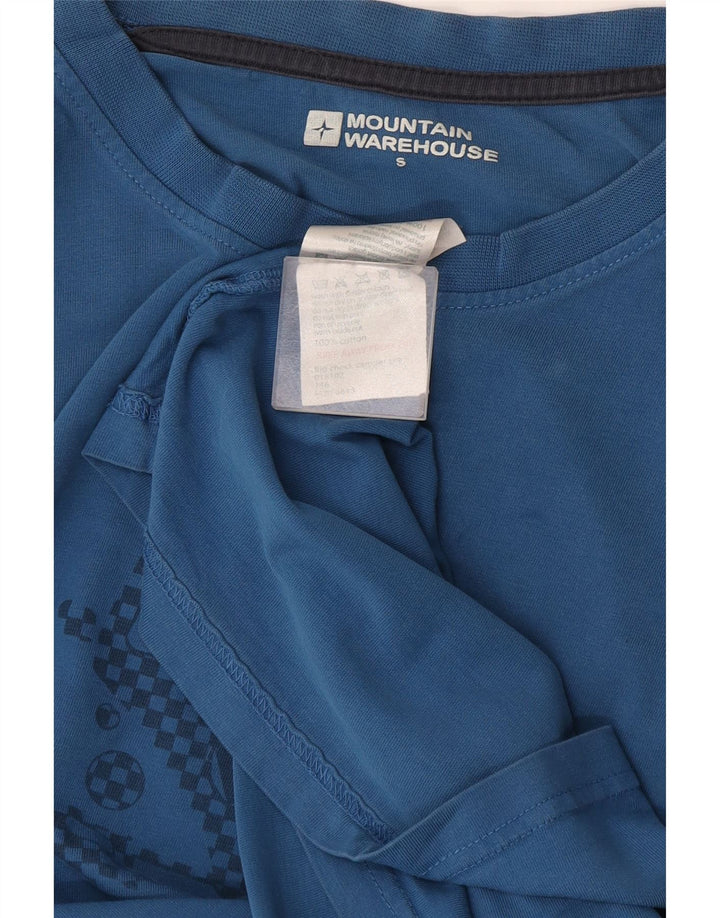 Mountain Warehouse T-shirt graphique pour homme en coton bleu petit