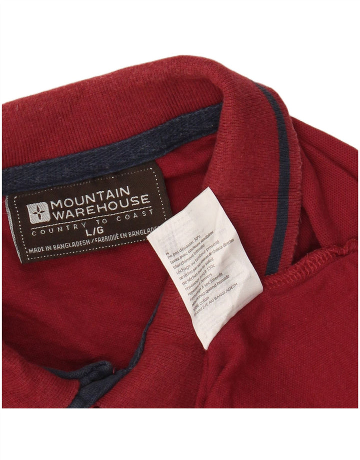 MOUNTAIN WAREHOUSE Polo Homme Grand Rouge Coton