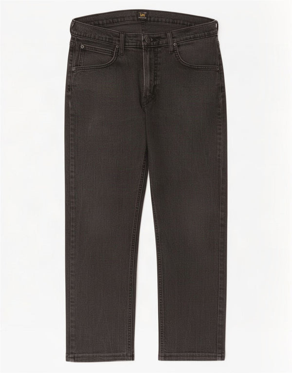 Lee Daren Jean droit court avec braguette zippée pour homme W33 L25 en coton noir