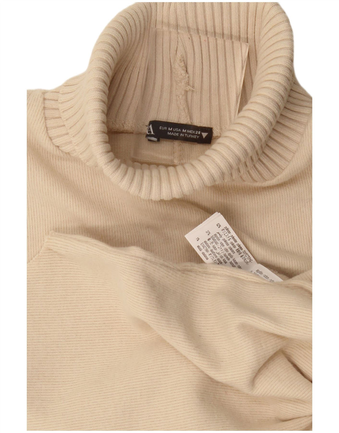Zara Femme Débardeur UK 14 Beige Moyen Polyester