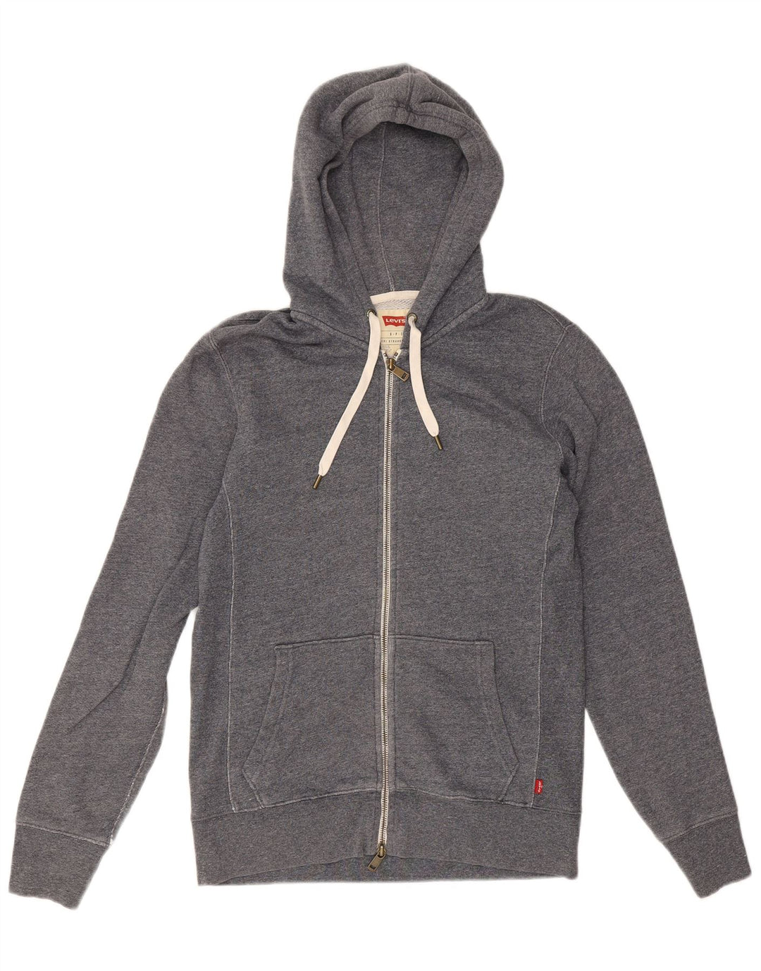 Levi's Pull à Capuche Zippé Homme Petit Gris Coton