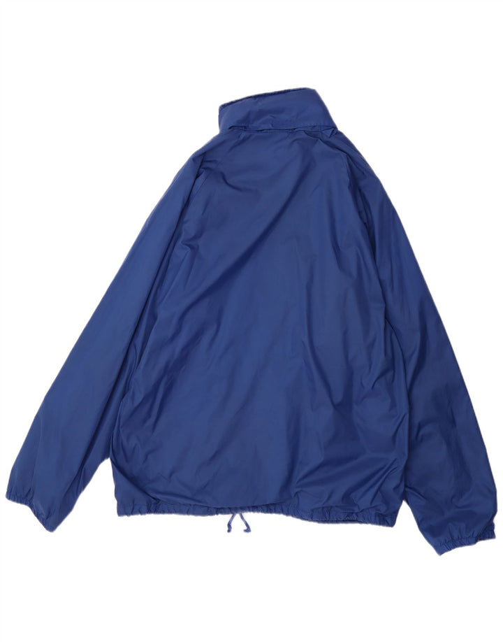 LOTTO Veste de pluie à capuche pour homme UK 40 Large Bleu Nylon