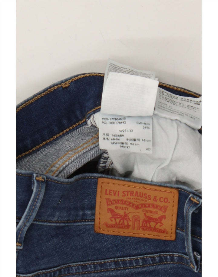LEVI'S Womens Skinny Jeans W27 L32 Blue Cotton Vintage Levi's and Second-Hand Levi's from Messina Hembry 