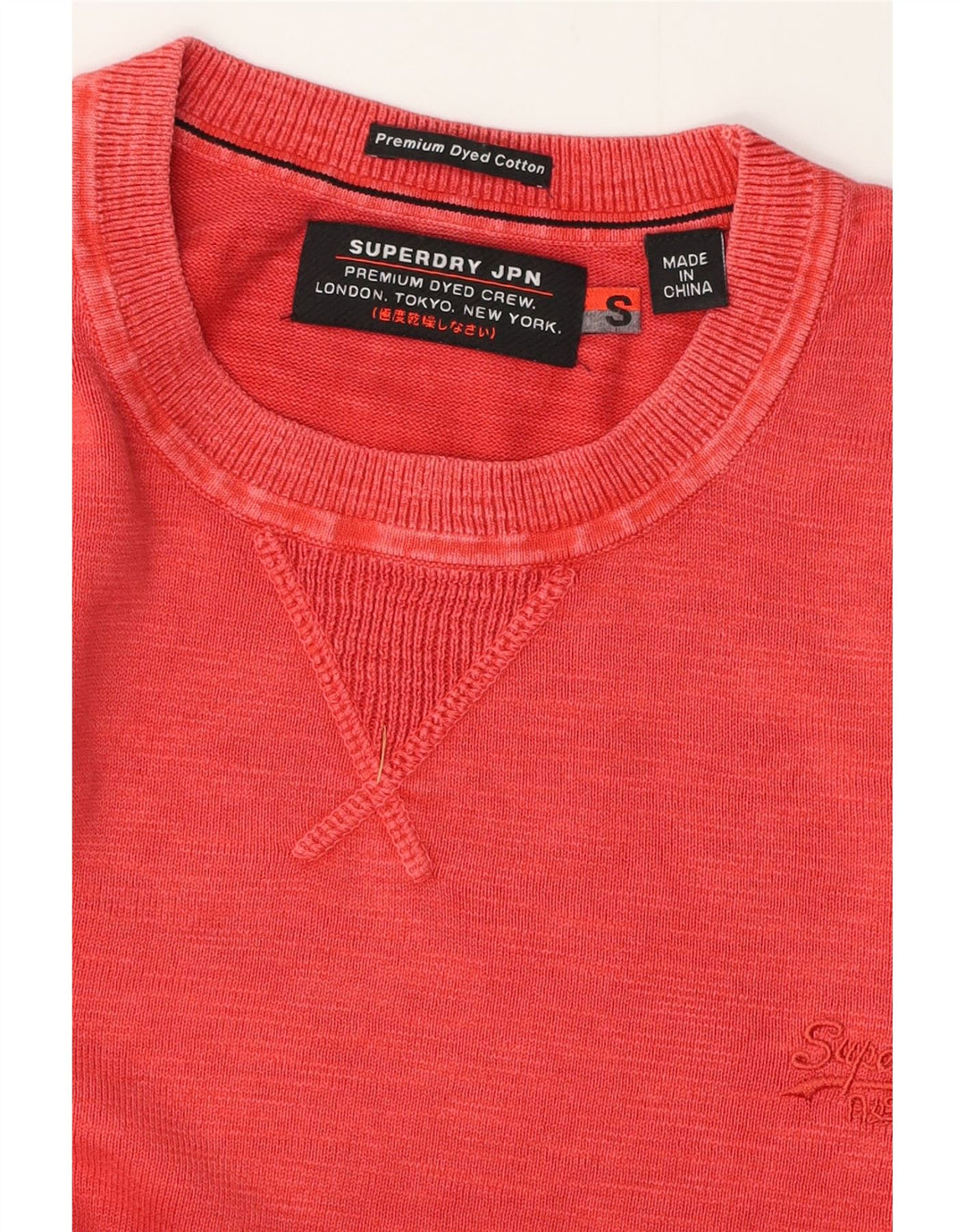 SUPERDRY Sweat-Shirt Homme Petit Rouge Coton