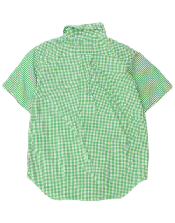 Ralph Lauren Chemise à manches courtes pour garçon 5-6 ans en coton vichy vert