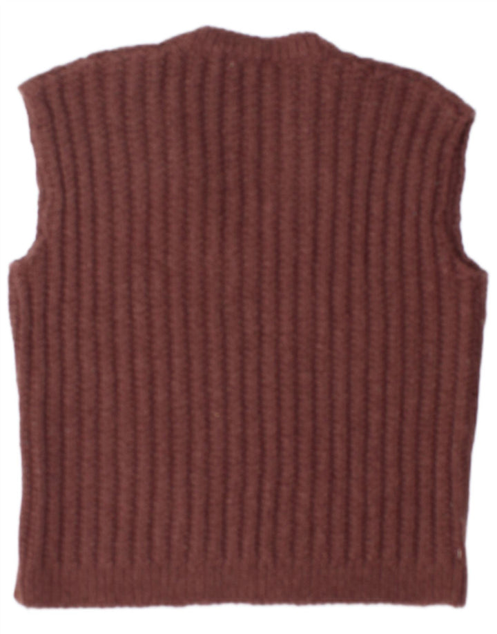 vintage Mens Vest Débardeur Grand Brun