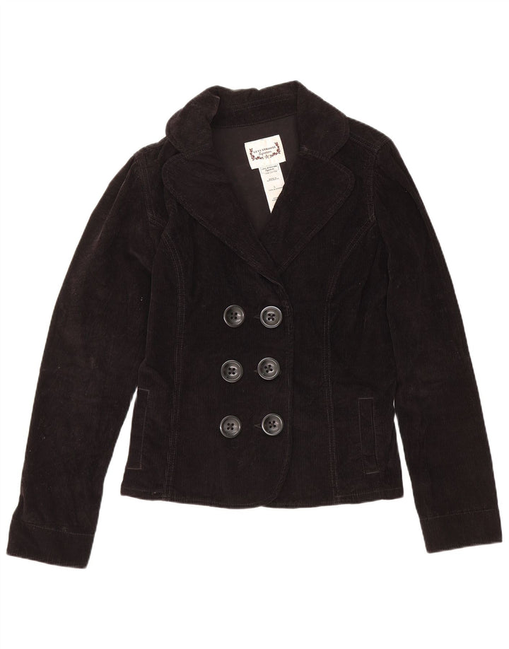 Levi's Caban en velours côtelé pour femme UK 16 Large Noir Coton
