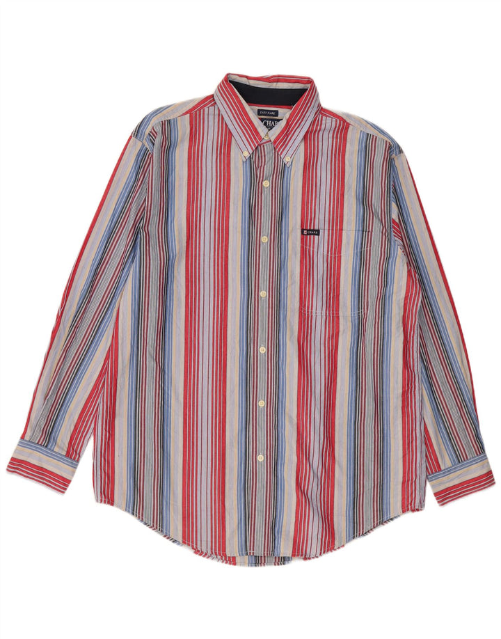 Chaps Chemise Easy Care Homme Medium Multicolore Rayé Coton