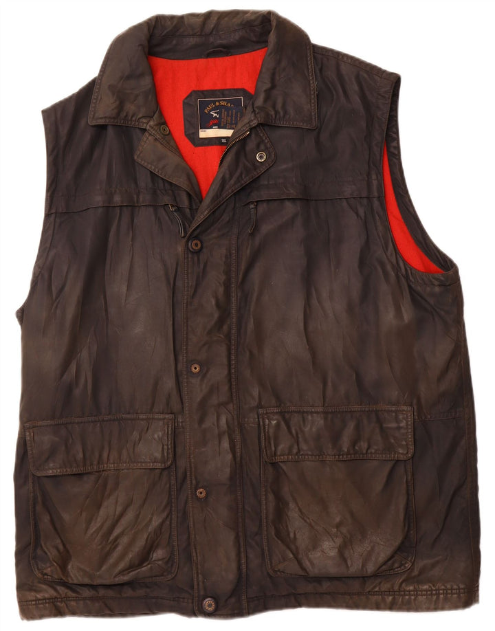 Paul & Shark Veste de Yachting en Coton Ciré pour Homme UK 46 3XL Noir Polyester