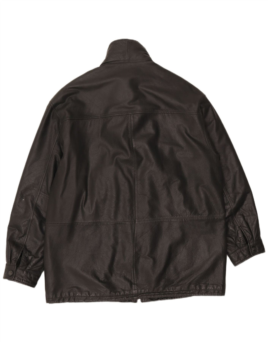 Canda Veste en cuir pour homme UK 42 XL Cuir noir