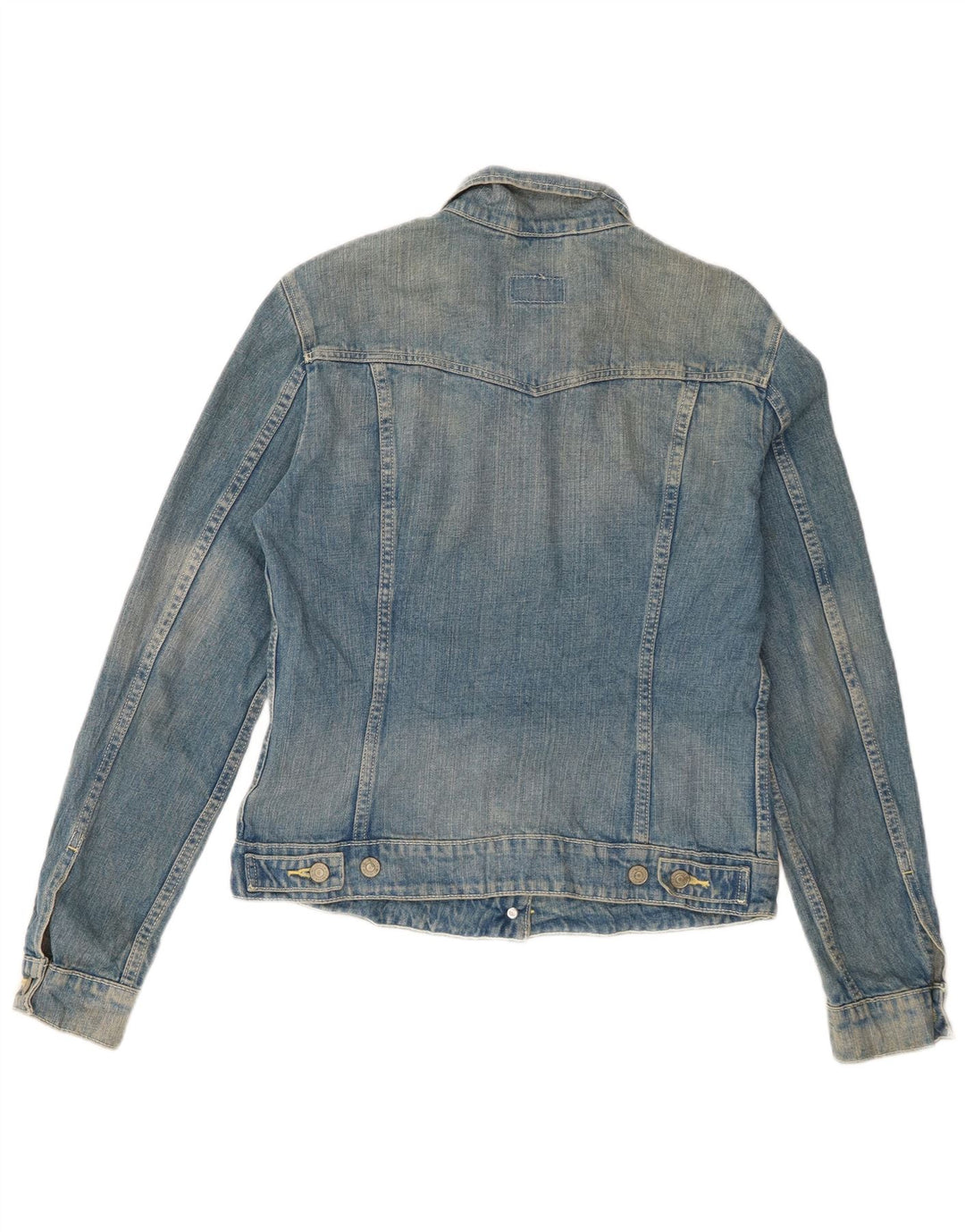 Levi's Veste en Jean Femme UK 12 Bleu Moyen Coton