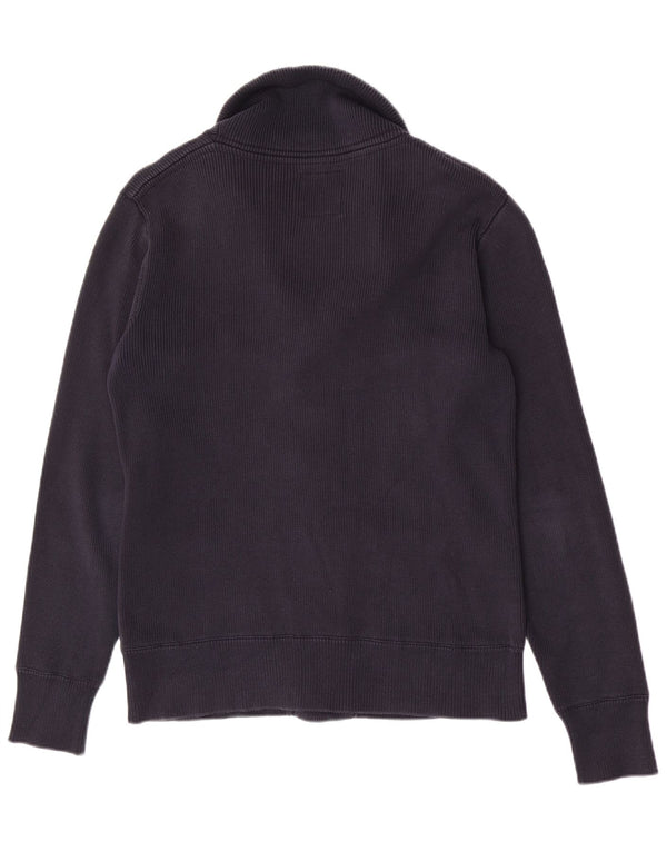 Sun68 Pull Cardigan Homme Petit Bleu Marine Coton
